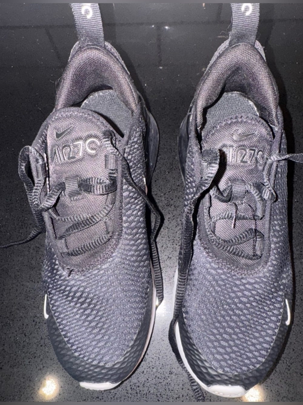Nike Air Max 270 Triple Black Boy's Sneakers